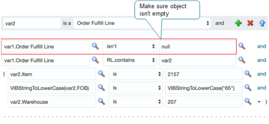 example of how to do it in Oracle Business Rules.