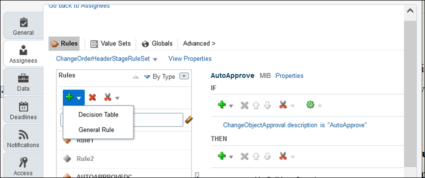 How you create an approval rule