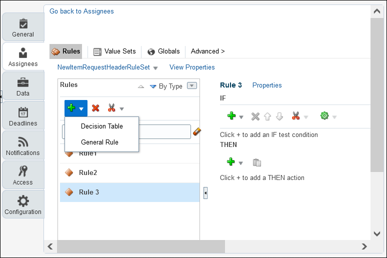 How you create the approval rule for new item requests.