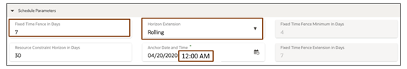 UI settings in the rolling type description for when the anchor time is midnight.