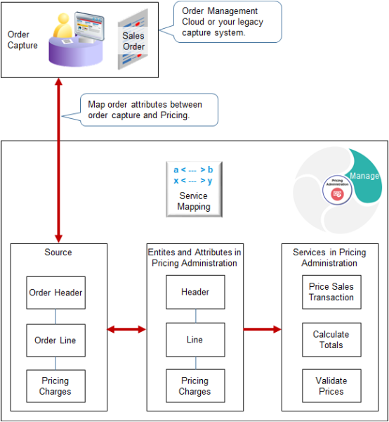 Map entities and attributes in a declarative environment without having to write software code.