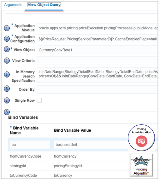 a typical view object query