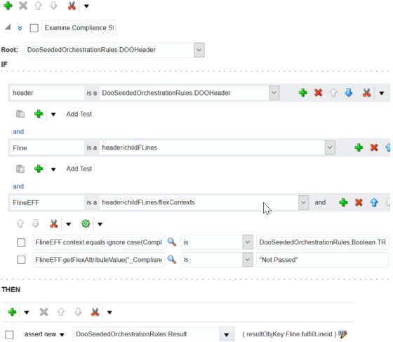 rule for Using Extensible Flexfields in Line-Selection Rules