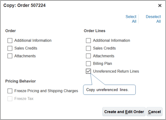 copying a sales order
