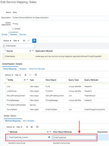 assigning on edit service mapping page