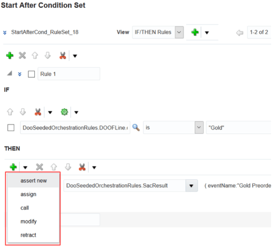 part of a business rule
