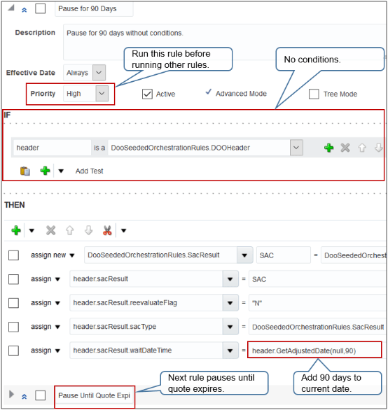 rule that Pauses for 90 Days
