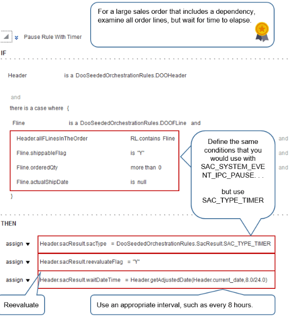 rule that Pauses Large Sales Orders