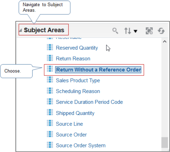 work area Reports and Analytics