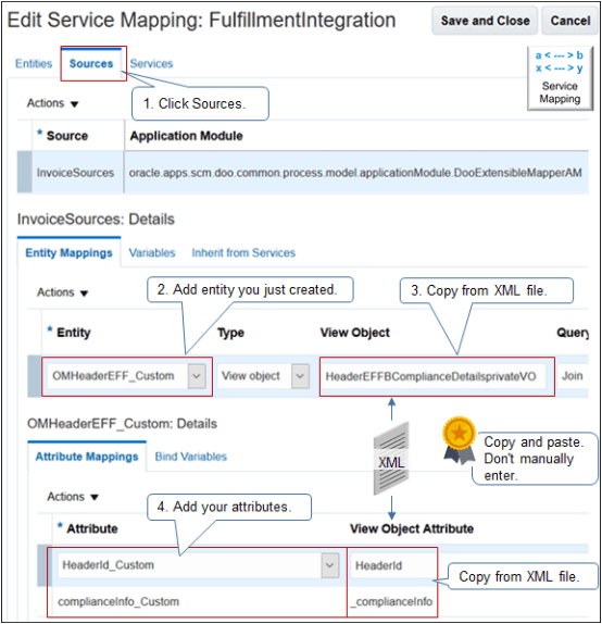 source of your service mapping.