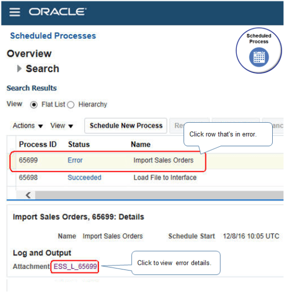 scheduled process Import Sales Orders.