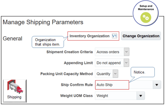 assume the value is Auto Ship.