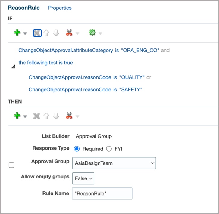 Image that shows the approval rule added in BPM Worklist