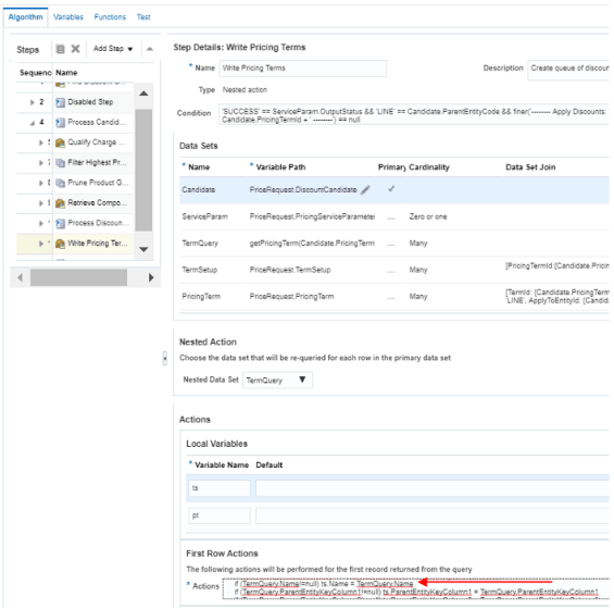 pricing algorithm that applies discounts