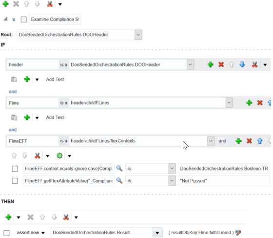 rule for Using Extensible Flexfields in Line-Selection Rules