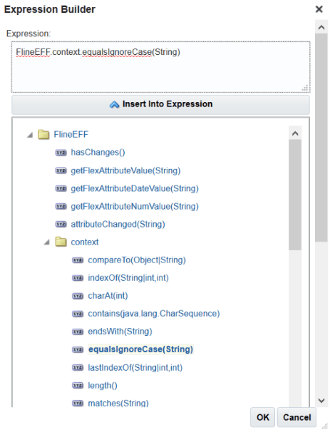expanding the folders until you can view the functions of the context object