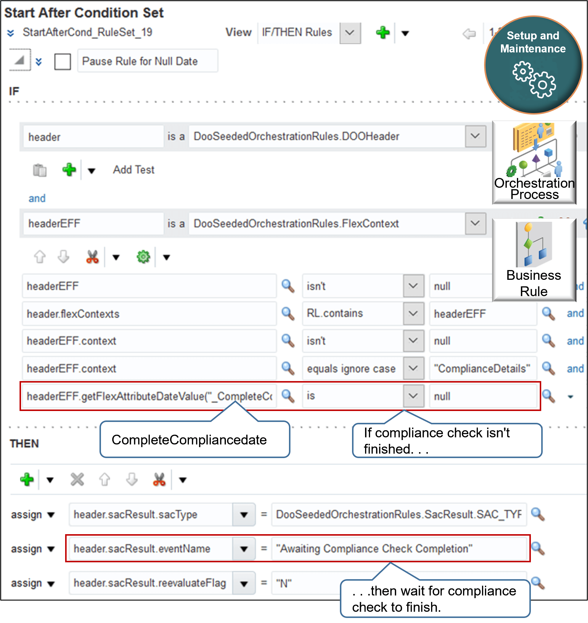 rule that pauses task while date is empty
