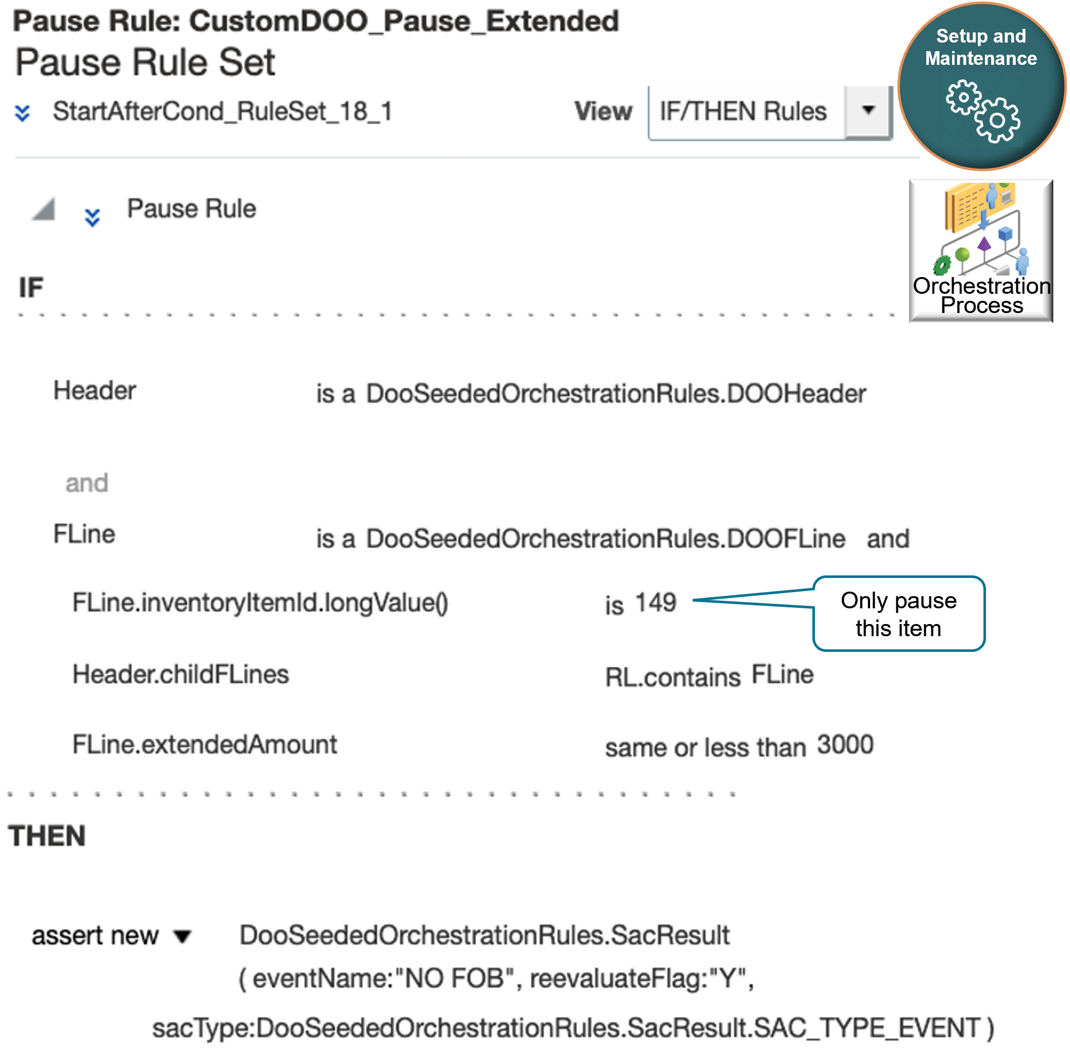 add a pause task on the orchestration step that happens after a step that does the shipping task and before the step that does an invoicing task.
