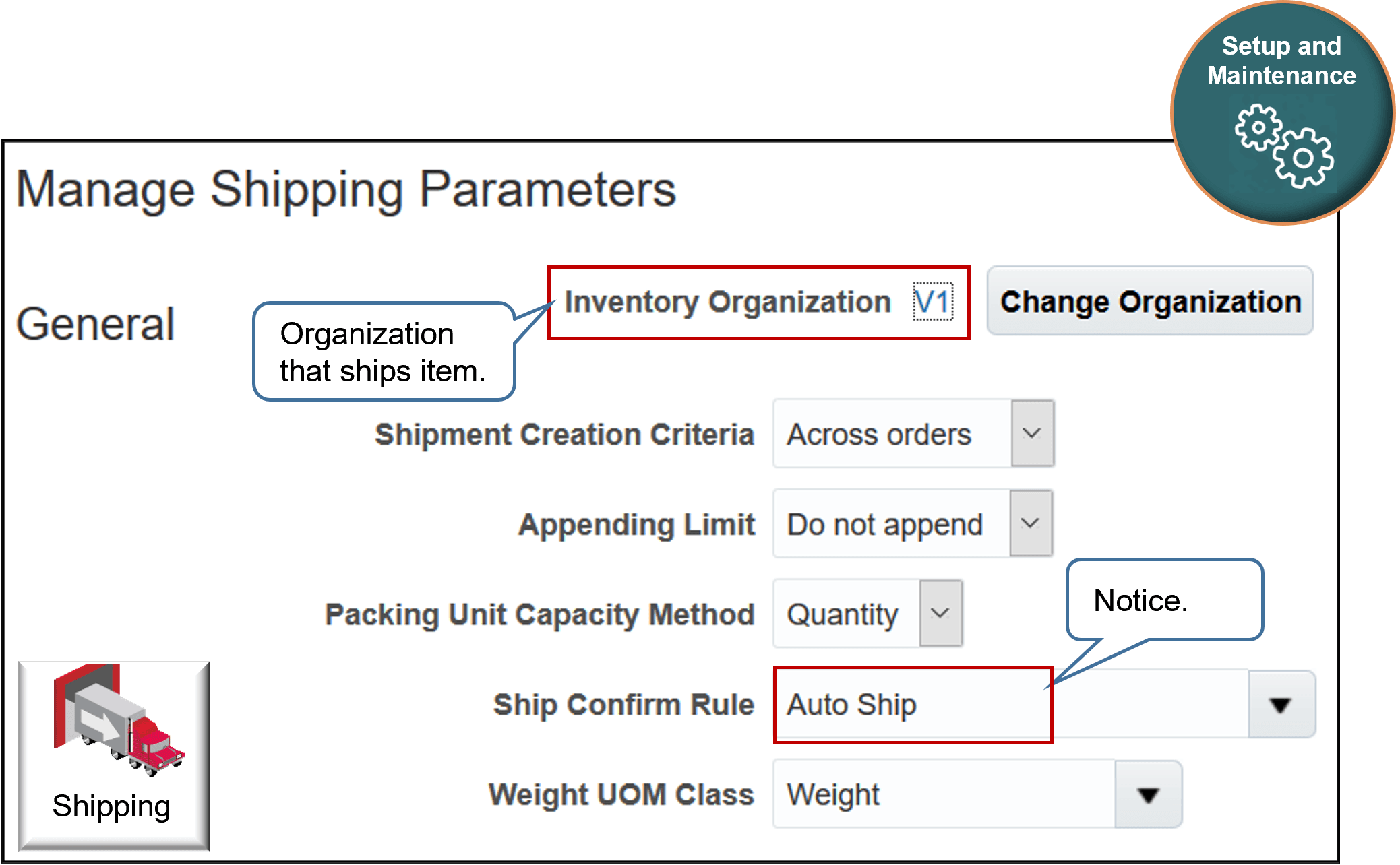 assume the value is Auto Ship.