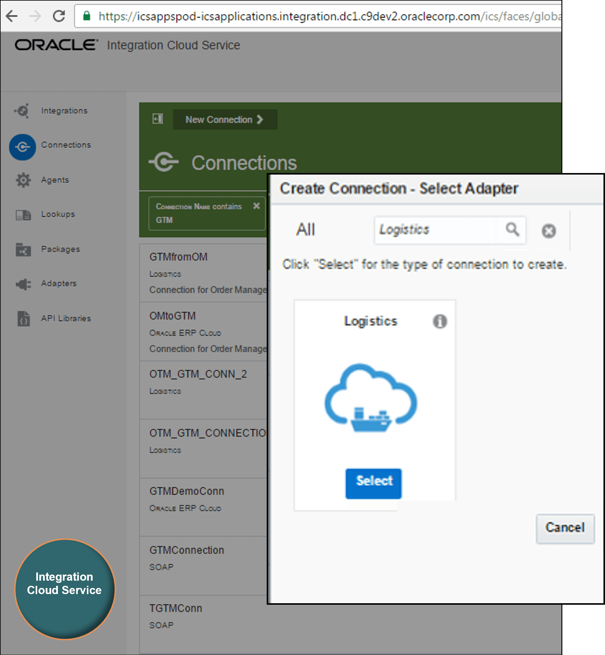 Search for Logistics, then click Select.