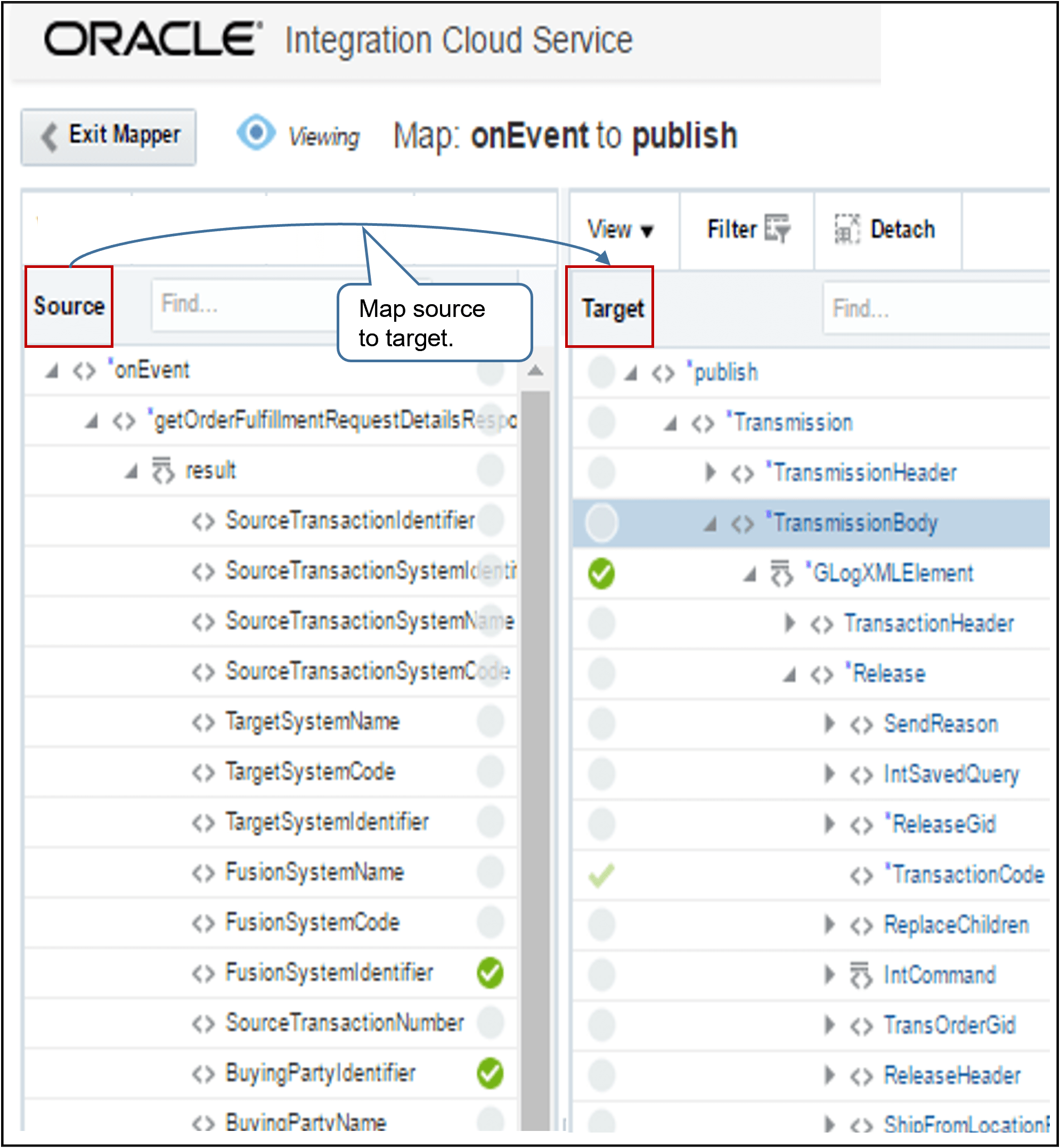 Finish the mapping, then save and close the mapper.