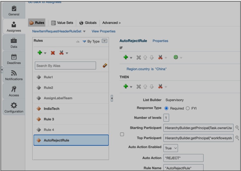 How you configure the approval outcome