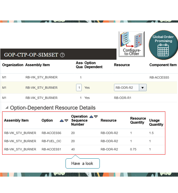 Examine the output in the simulation set.