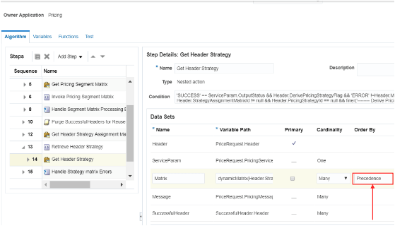 pricing algorithm with modified step