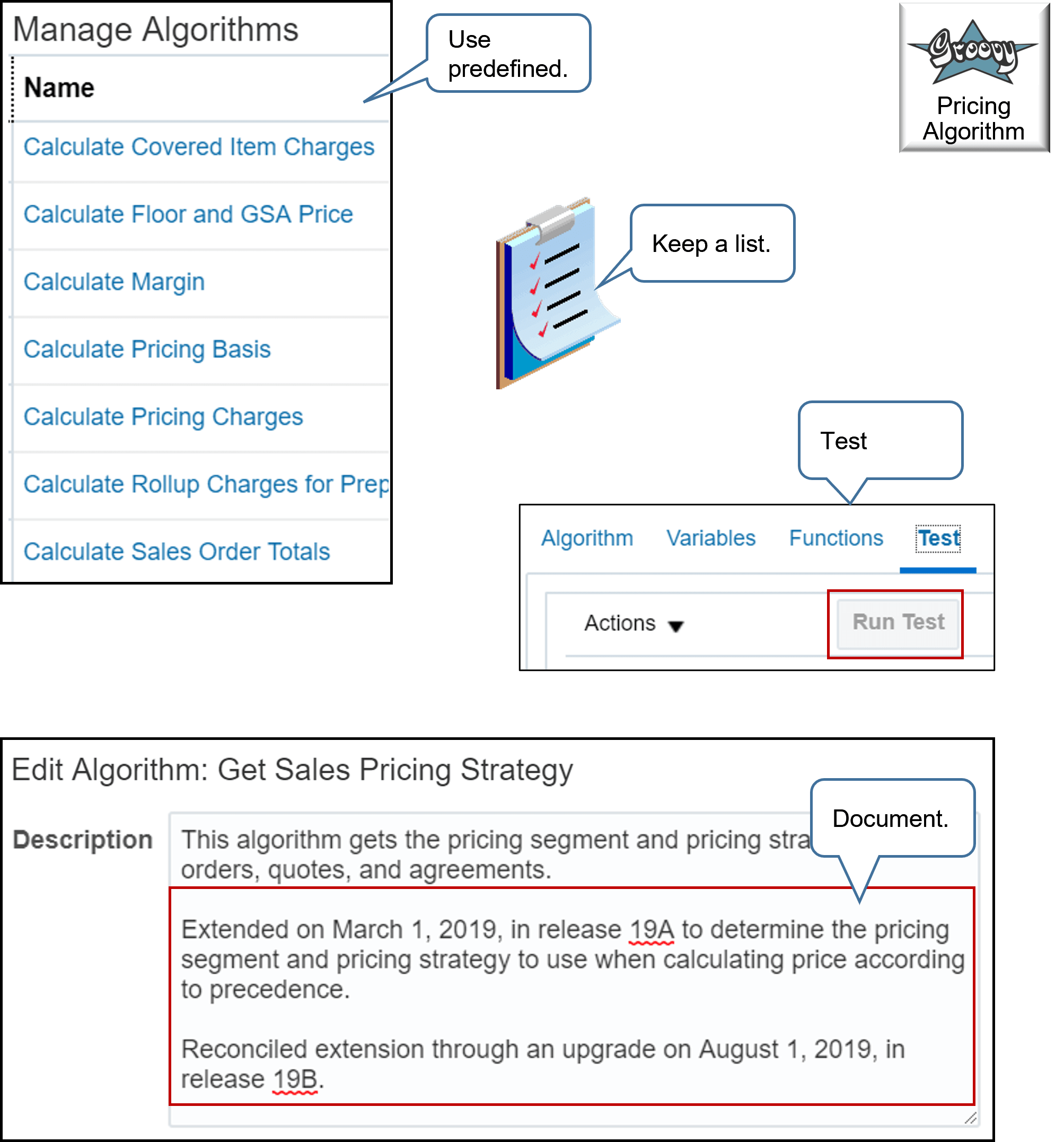 Tips for Managing Extended Algorithms