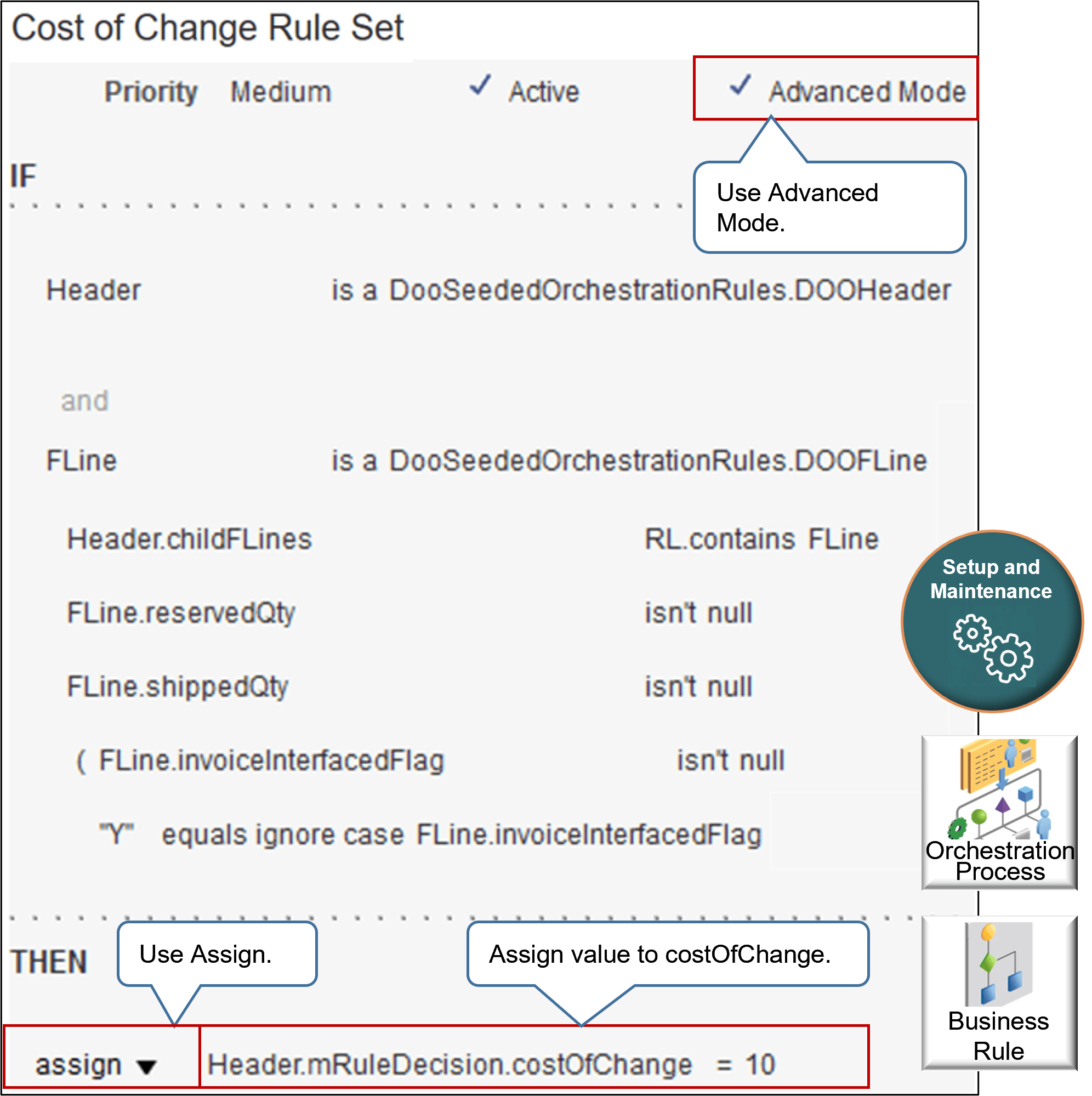 Rule for Cost of Change