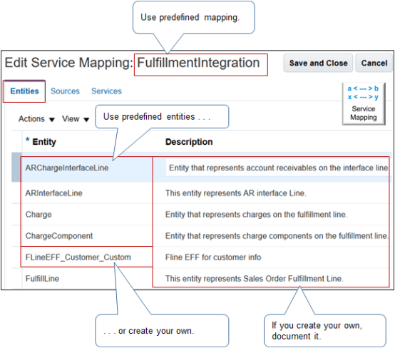 a Predefined Mapping.