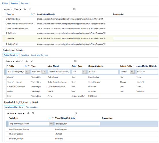 step that configures Pricing to read the extensible flexfield values