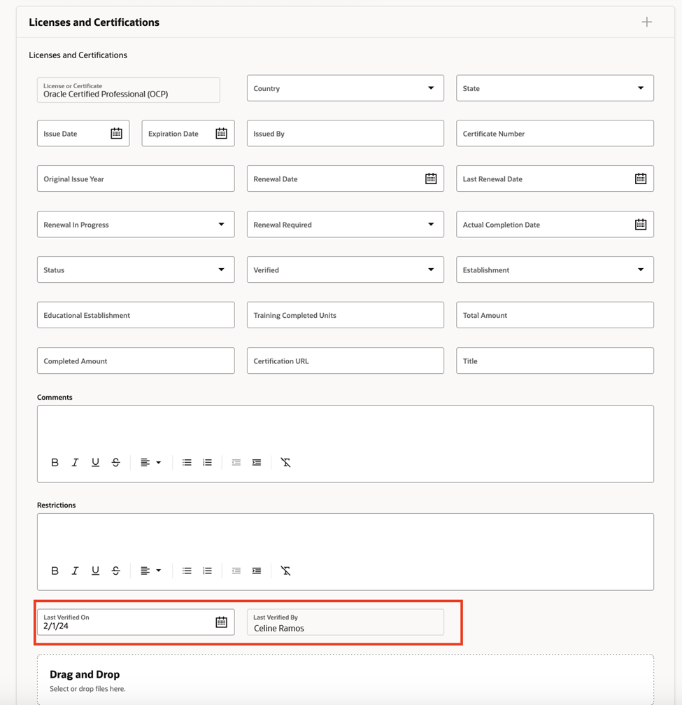 View additional attributes