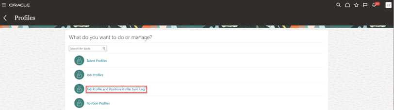 Navigate to sync log