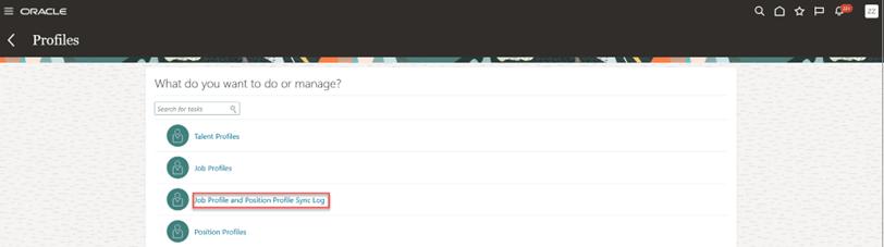 Navigate to sync log