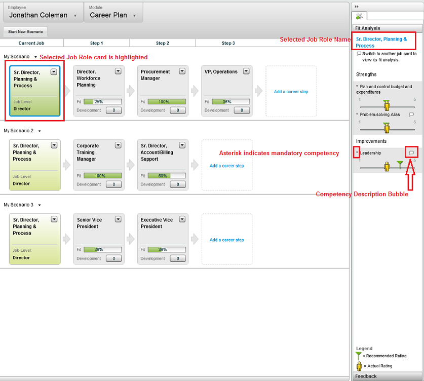 The image shows the Fit Analysis section.