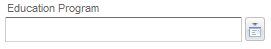Image showing an example of a large selection with a quick search lookup. The selection is Education Program.