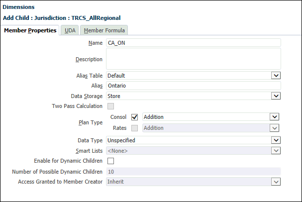 Add Regional Jurisdiction