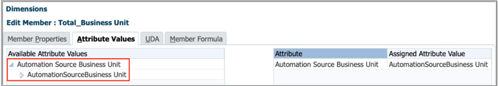 Automation Source Business Unit attribute Automation Source Business Unit attribute