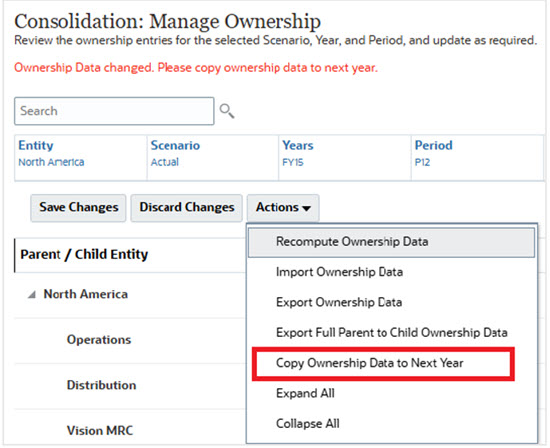 Copy Ownership Data to Next Year