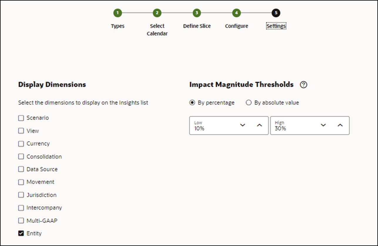 Configure Insight Settings