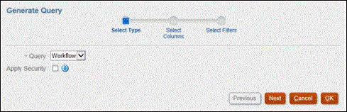 generate query dialog.