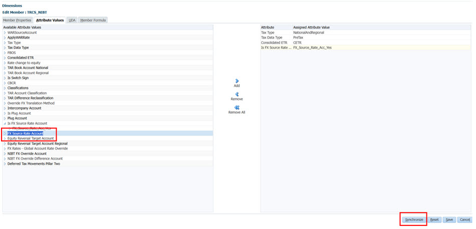 Populate Source FX Rate Account