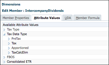 Intercompany Dividends custom attribute