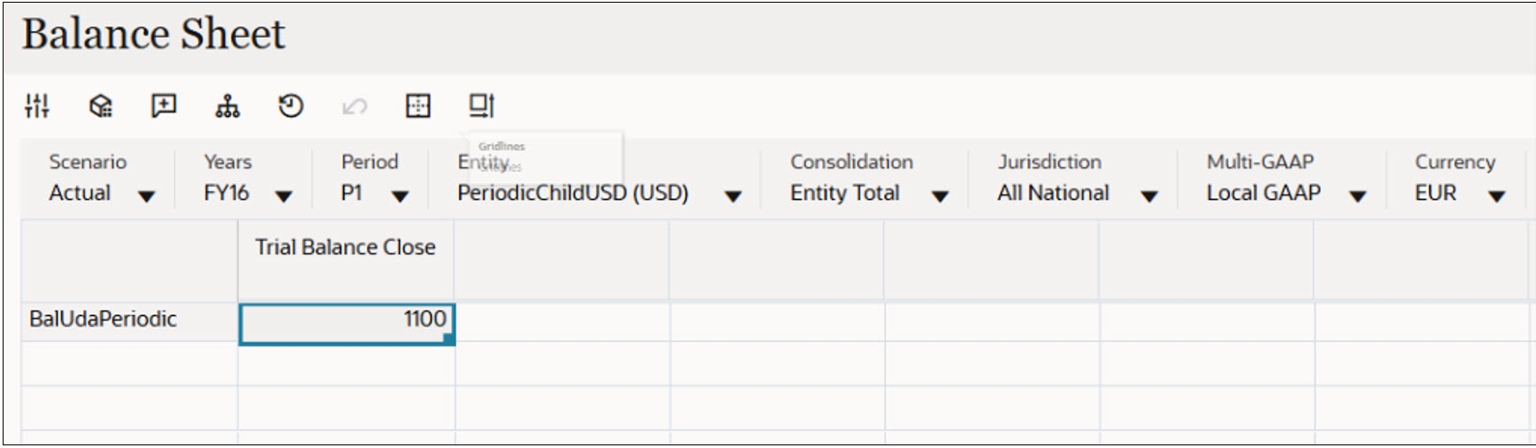 Child Entity PeriodicChildUSD EUR Reporting