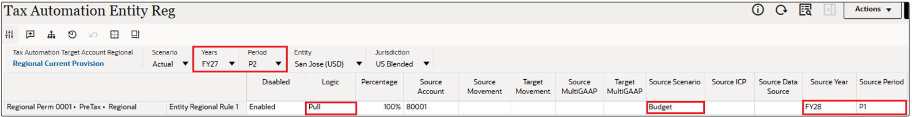 Source Scenario is configured