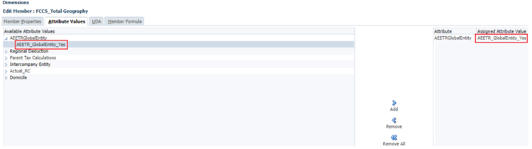 Assign Attribute to Identify as a Global AEETR Entity