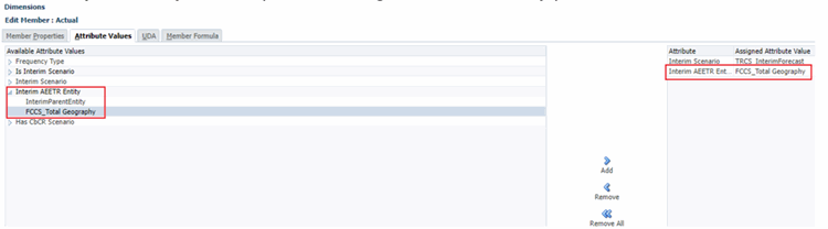 Specify Global AEETR Entity