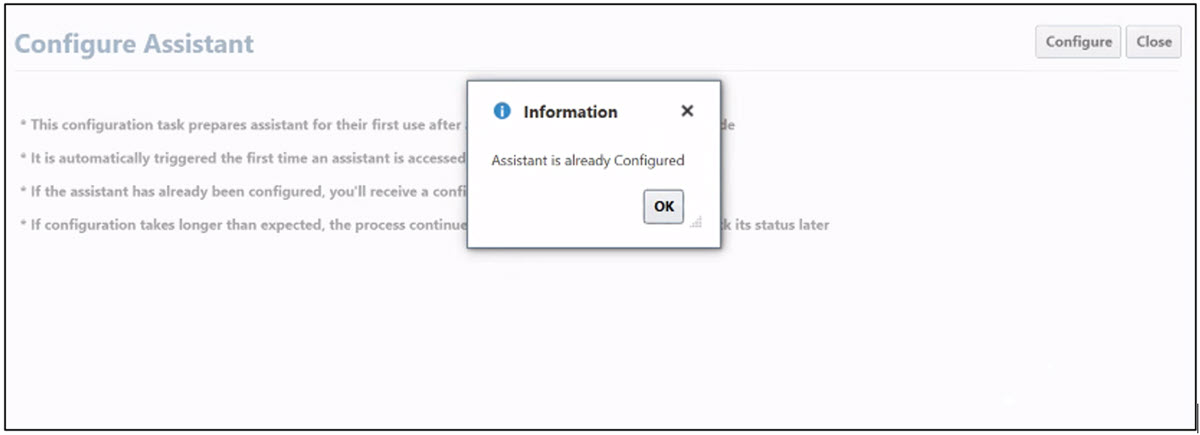 Configured Assistant