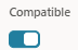 An image of the Compatible option checkbox. The checkbox is selected.